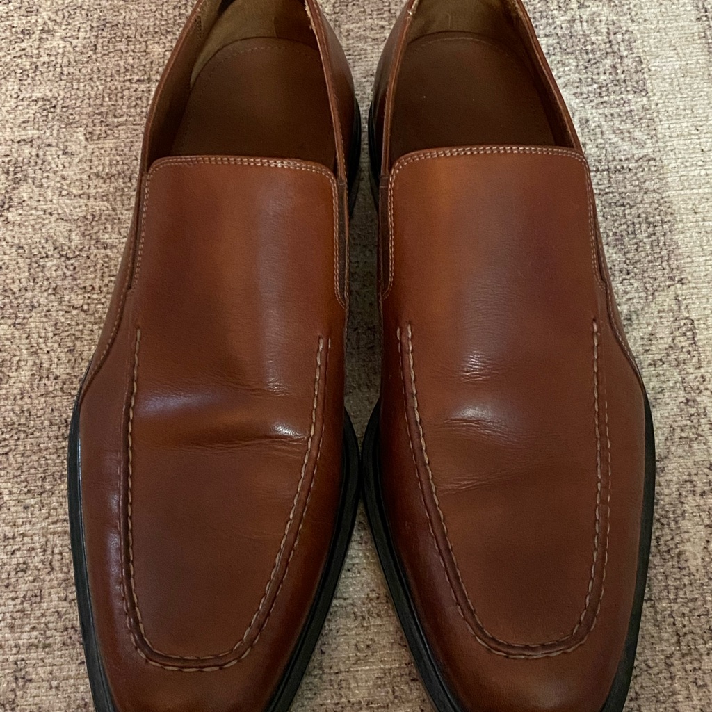 Cole Haan Air Layton Brown Leather Dress Loafer Slip On Size 12m